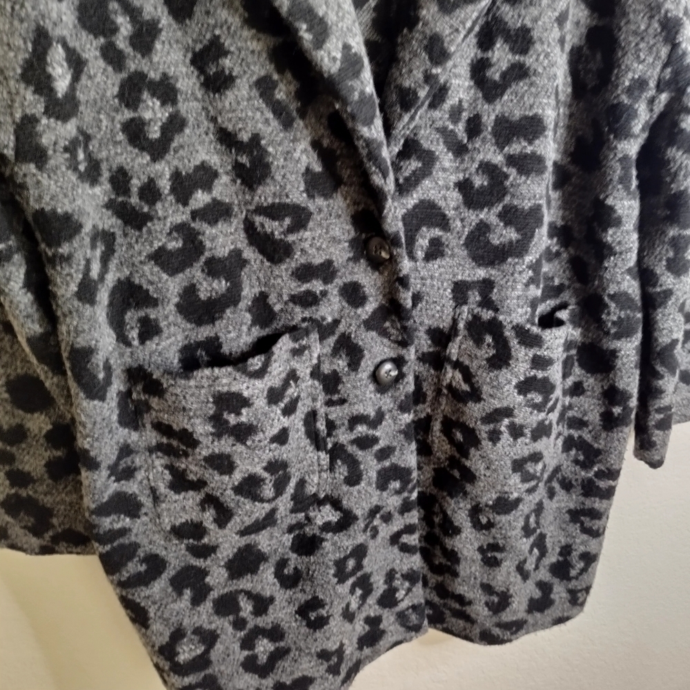 Madewell Texture & Thread Blazer Coat in Jungle Cat sz S - Picture 7 of 9
